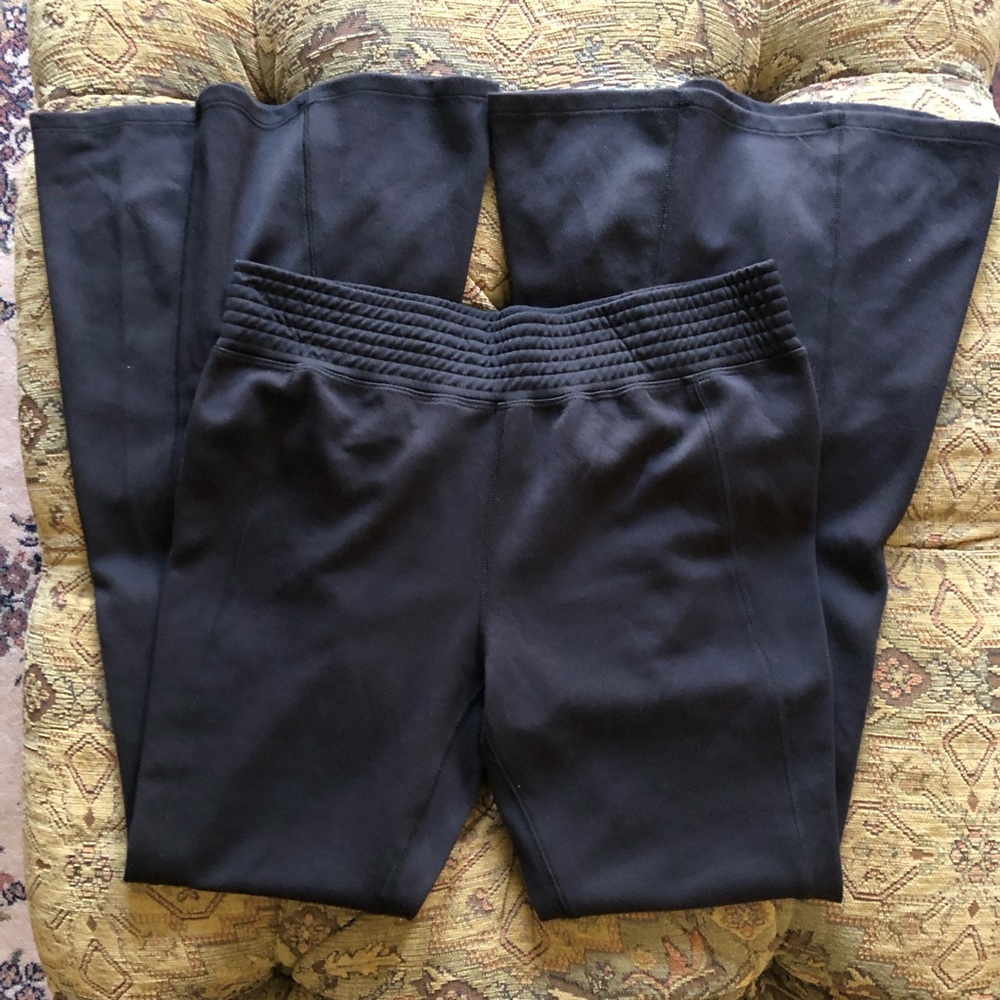 NWOT Free People Movement Black Pull-On Flare Pants